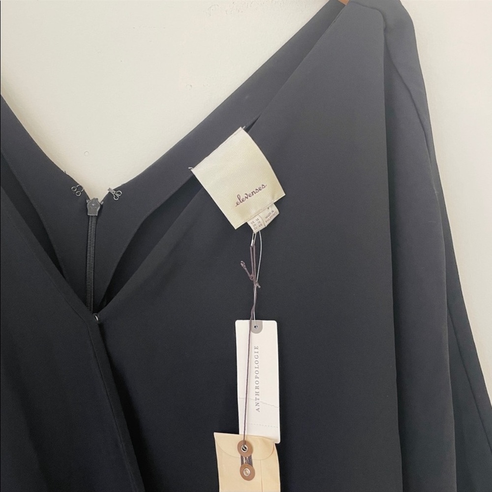 Anthropologie Elevenses Dolman Sleeve Jumpsuit in Black - Picture 4 of 8